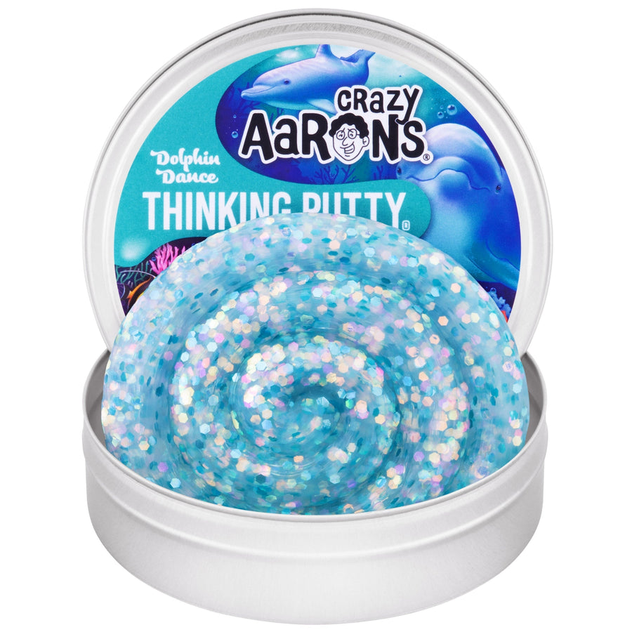 Dolphin Dance - 3.5" Thinking Putty Tin N5